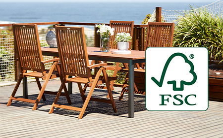 FSC®-merket er din forsikring for bærekraftige hagemøbler