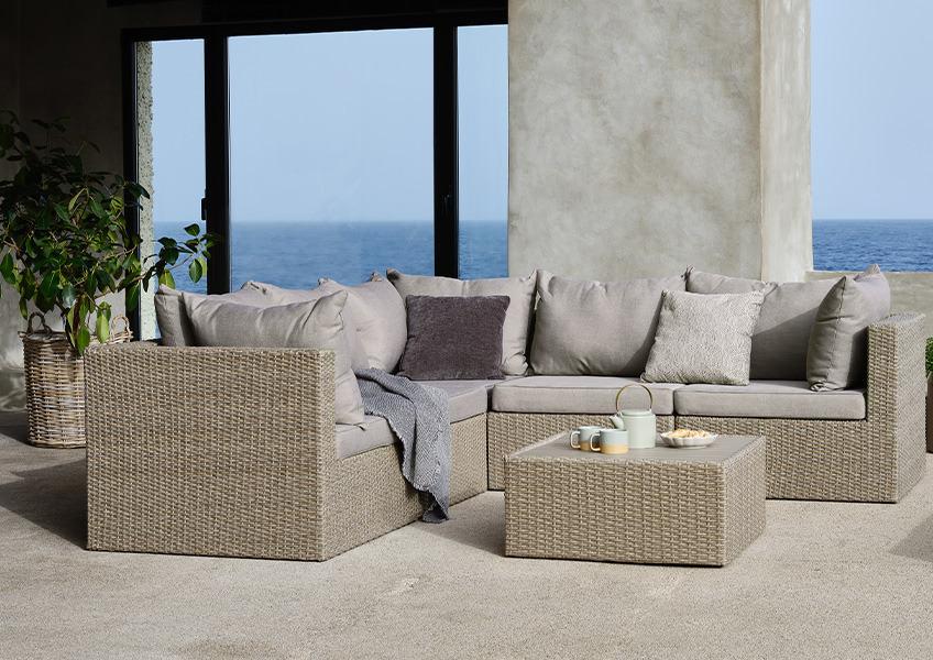RAVNDRUP modulsofa 5 seters modul loungesofa