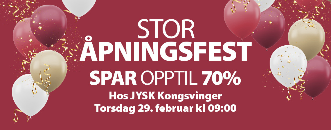 Stor åpningsfest hos JYSK Kongsvinger