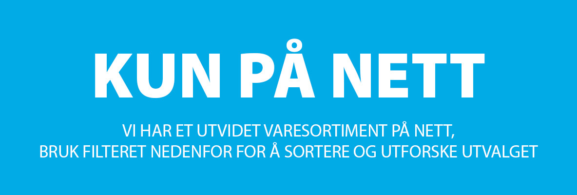 Produkter som kun er tilgjengelig online på JYSK.no Produkter som kun er tilgjengelig online på JYSK.no