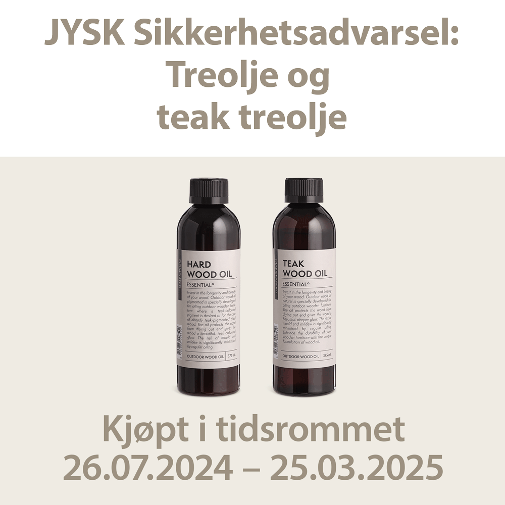 JYSK tilbakekaller produkt