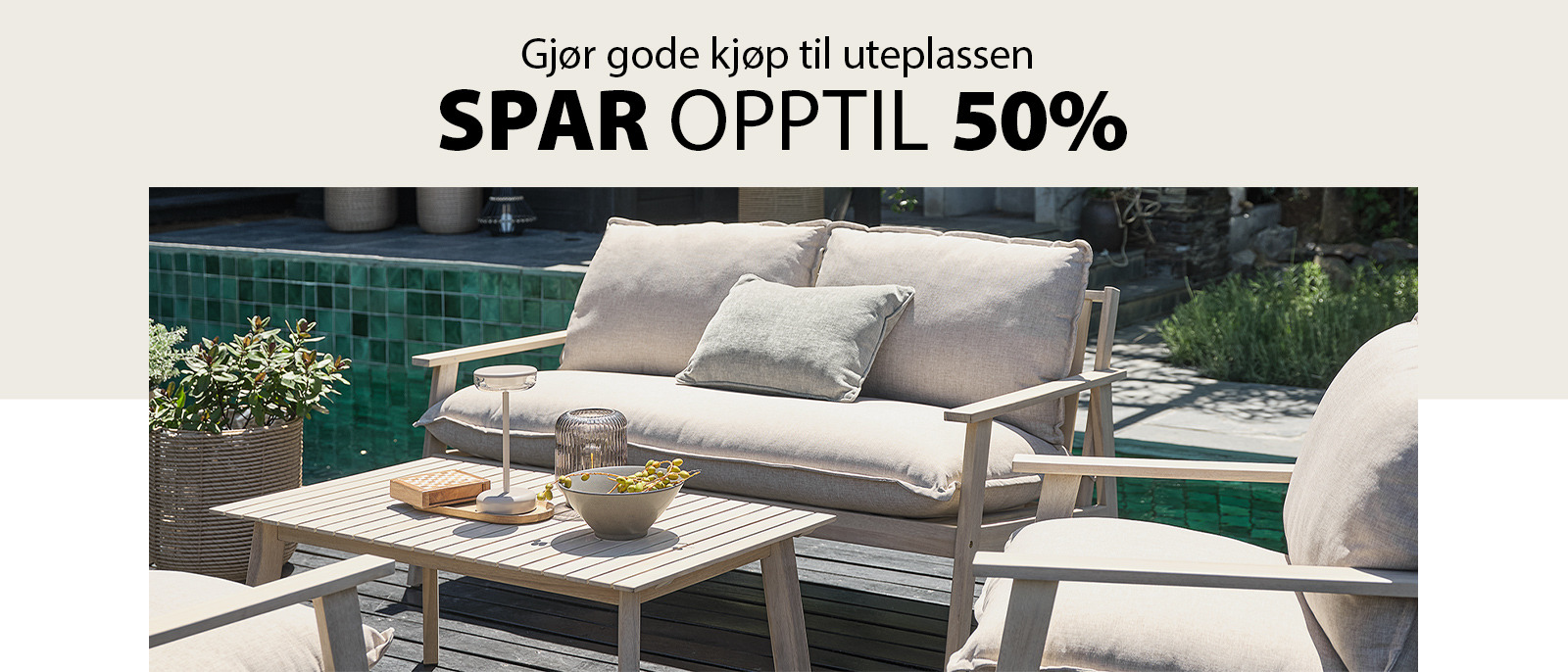 Gjør gode kjøp til uteplassen