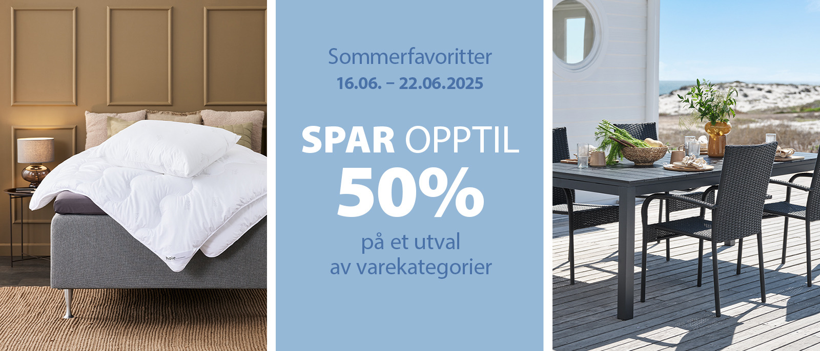 SPAR OPPTIL 50% på et utvalg av varekategorier