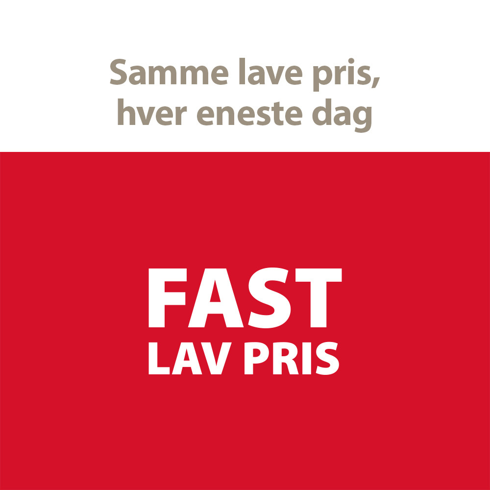 Samme lave pris, hver eneste dag