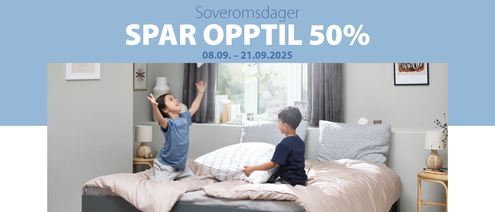 Spar opptil 50% på fornyelse av soverommet