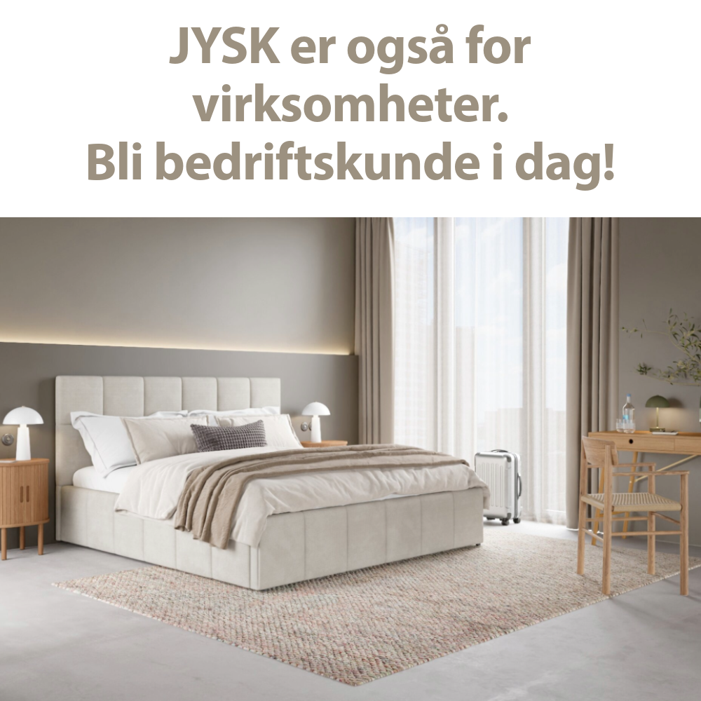 JYSK er også for virksomheter, bli bedriftskunde i dag!