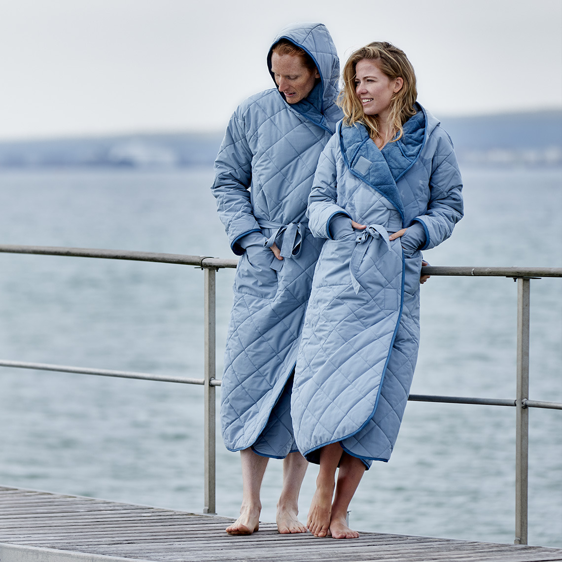 Unisex vinterbadekåpe med komfortabel passform