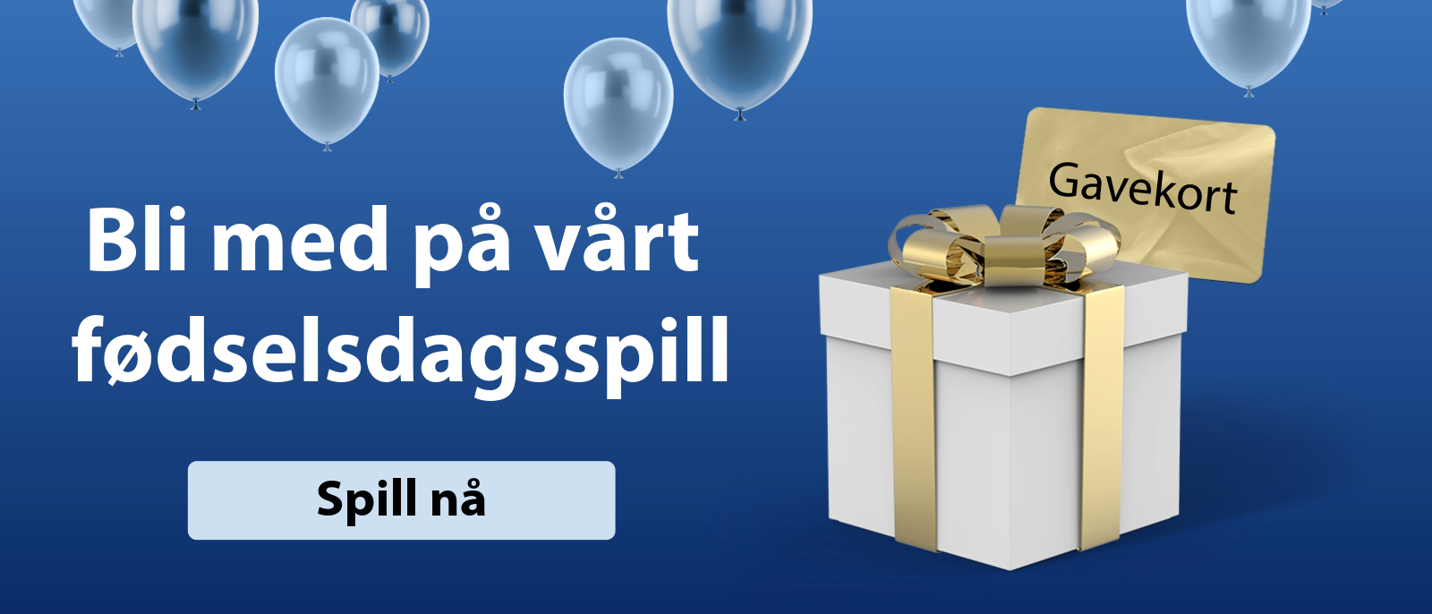 Bli med på fødselsdagsspillet vårt