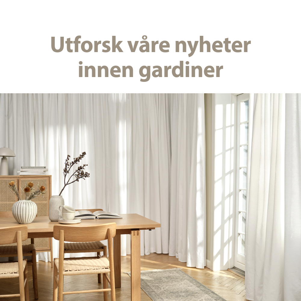 Utforsk våre nyheter innen gardiner