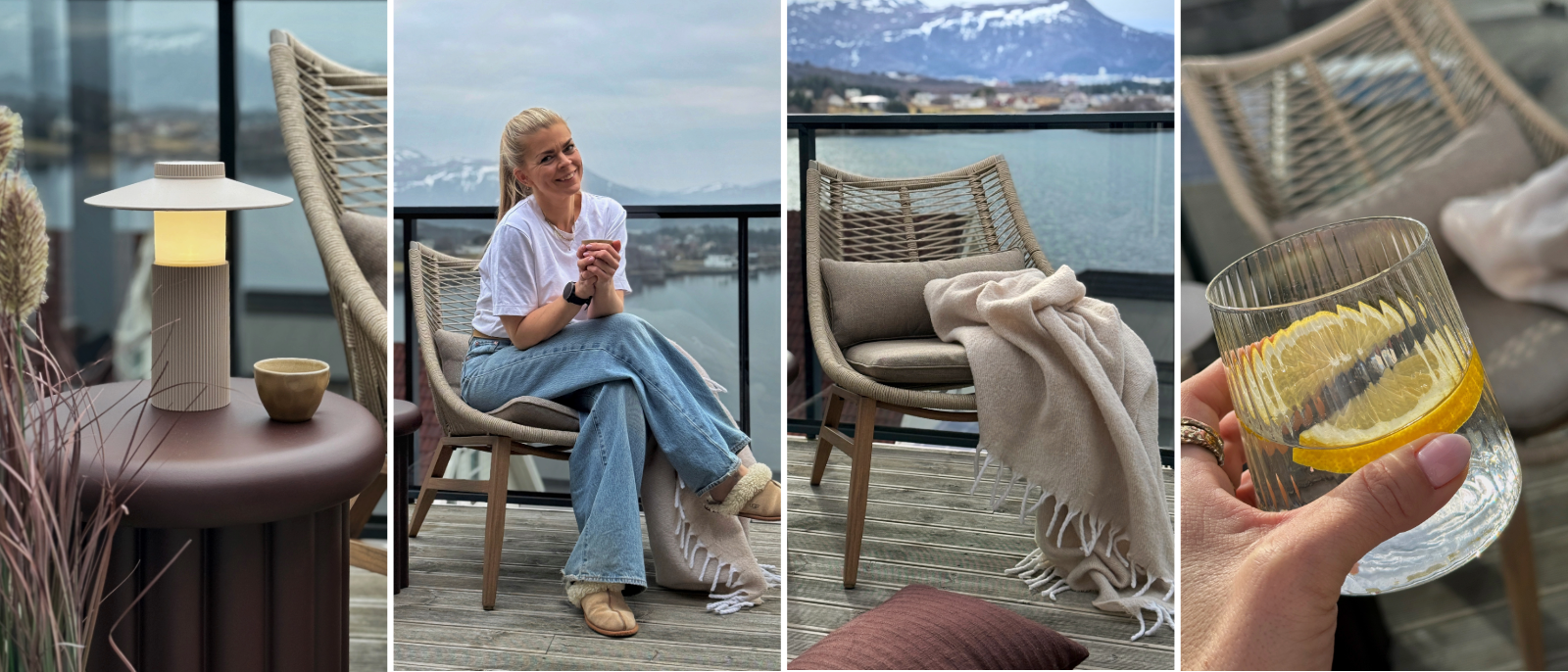 Inger-Lise har stylet en hyggelig hagekrok