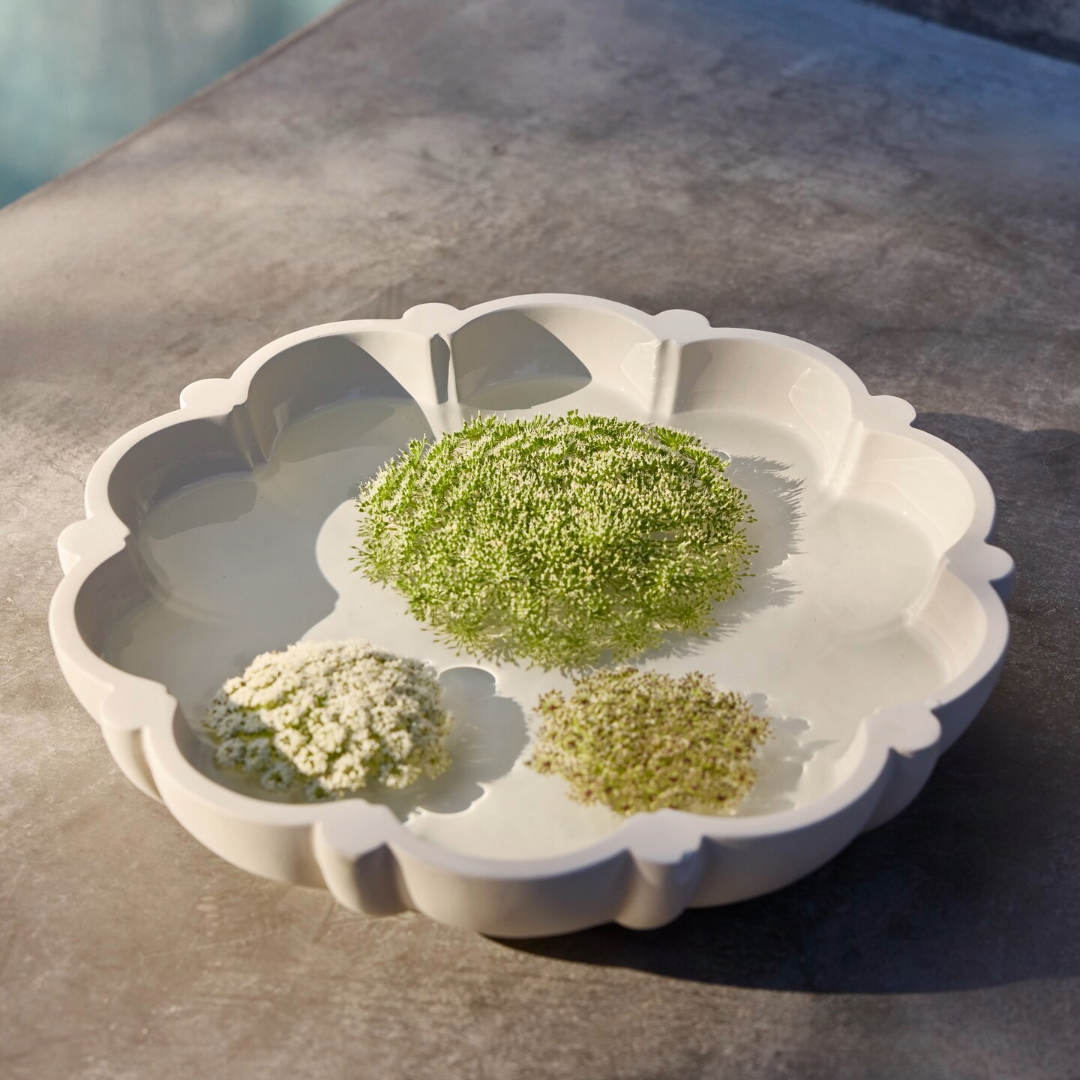 SANGLERKE fuglebad med organisk form