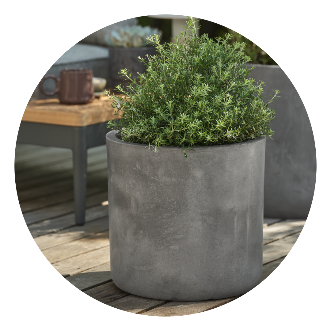 Blomsterpotter og plantekasser