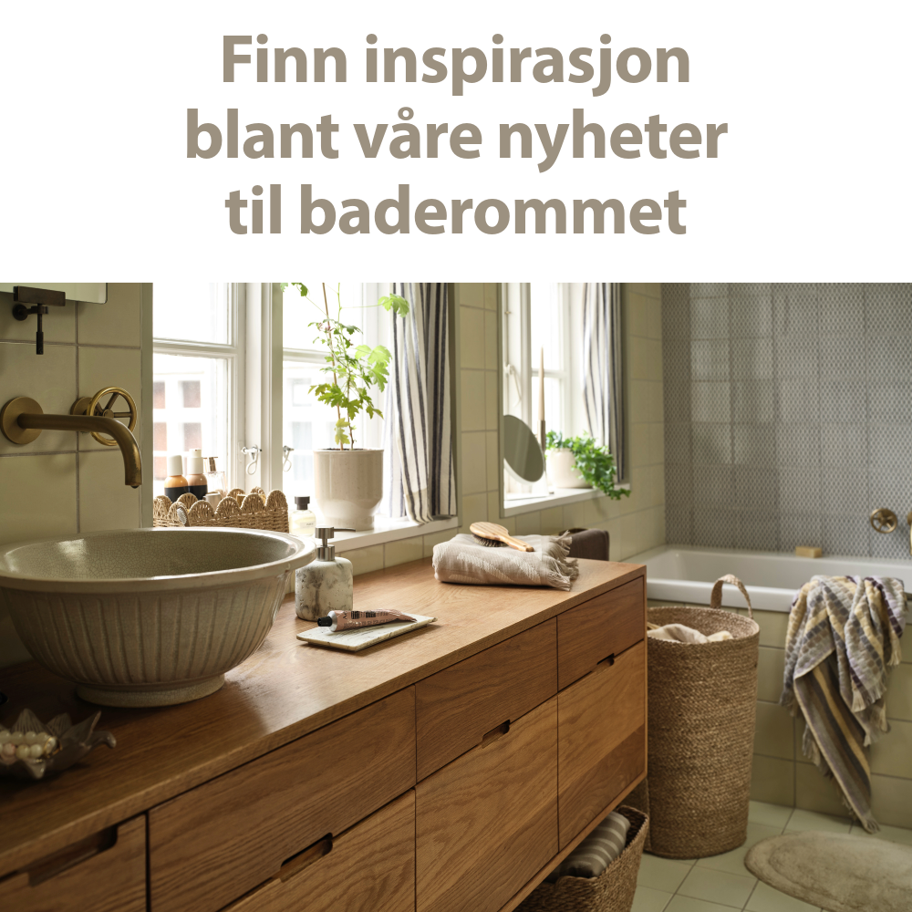 Finn inspirasjon blant våre nyheter til baderommet