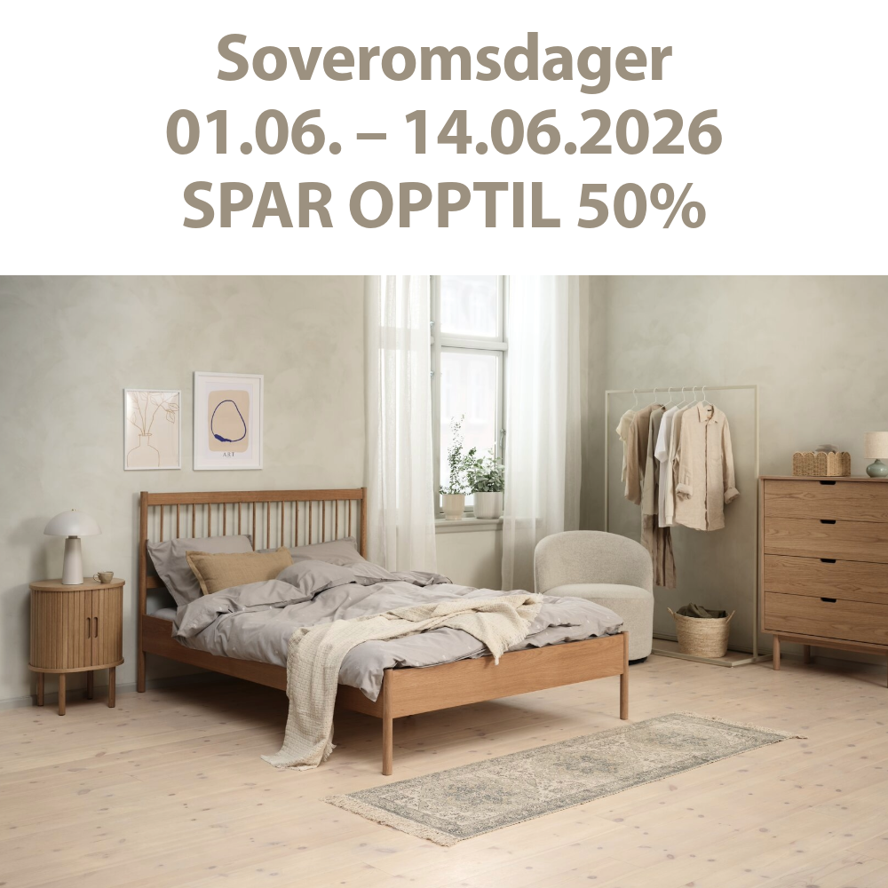 Gi nytt liv til soverommet og spar opptil 50%