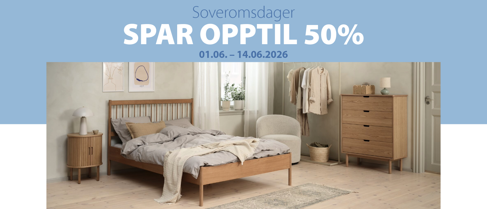 Gi nytt liv til soverommet og spar opptil 50%
