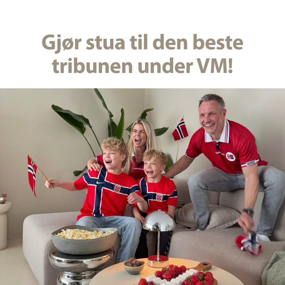 Gjør stua til den beste  tribunen under VM!