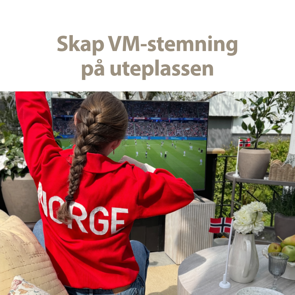 Skap VM-stemning på uteplassen