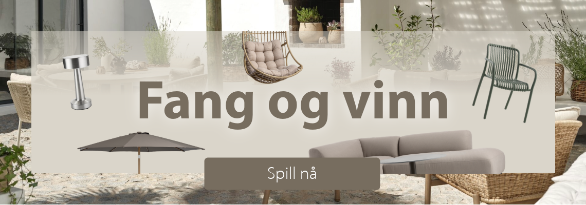 Fang hagemøblene og bli med i trekningen av gavekort