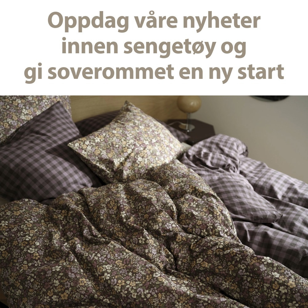 Oppdag våre nyheter  innen sengetøy og  gi soverommet en ny start