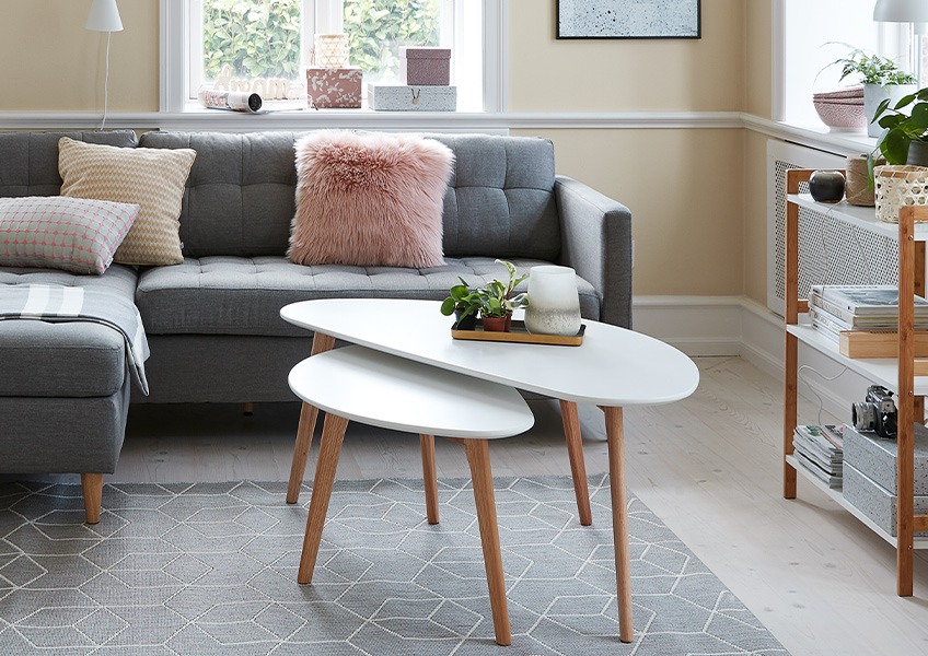 Elegant og minimalistisk sofabord i to størrelser