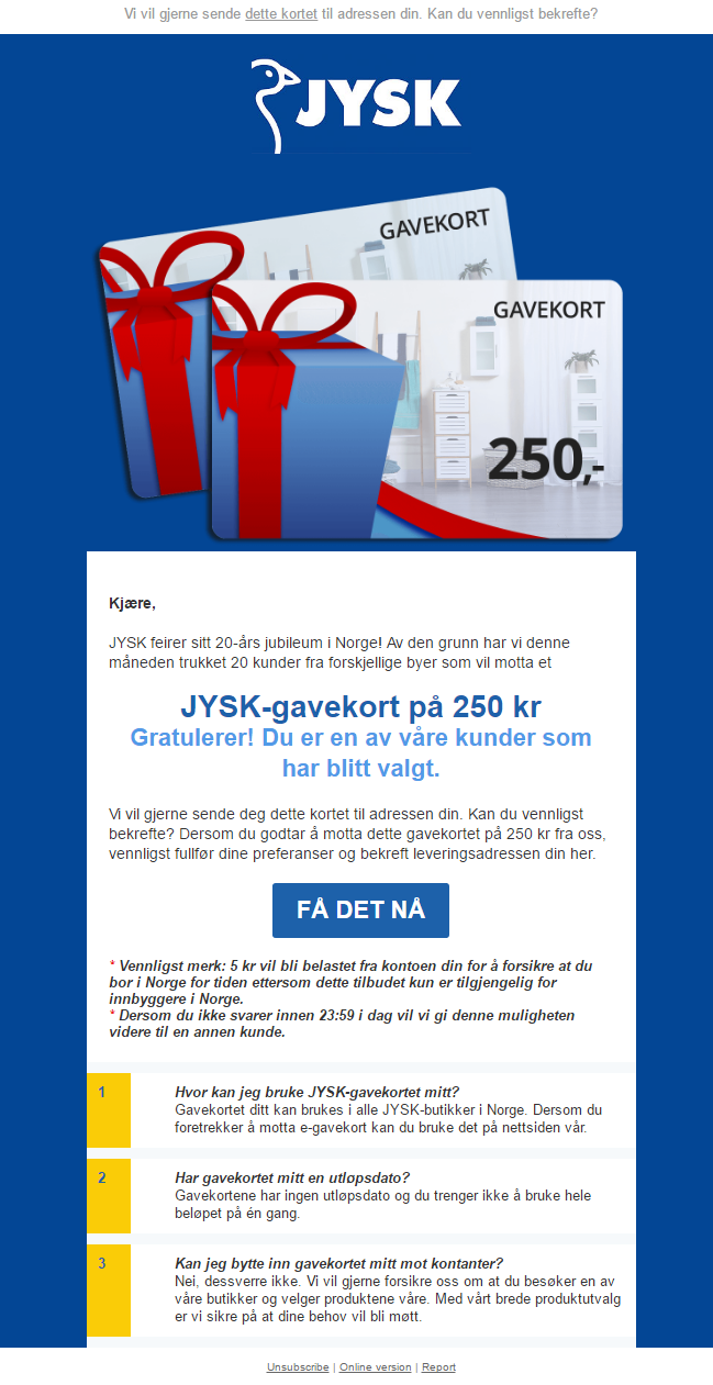 Svindelkampanjer | JYSK Kundenes favoritter | JYSK